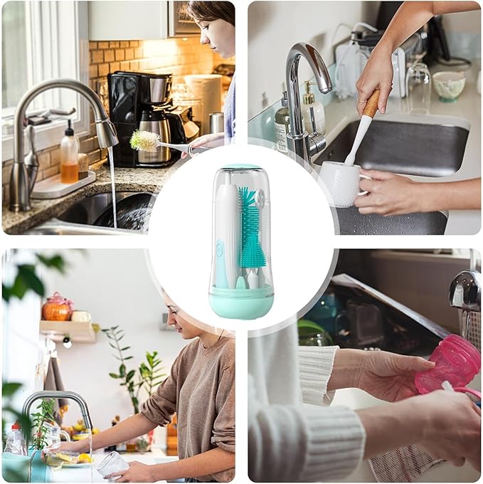Set de Brosse Nettoyante pour Biberon Portable
