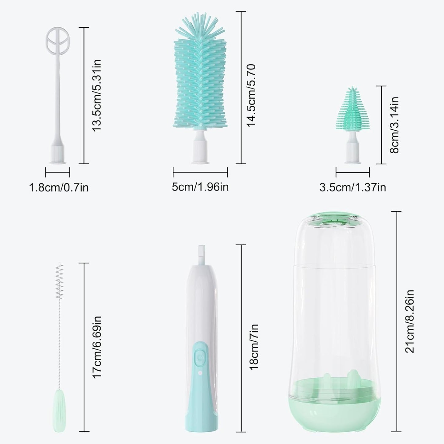 Set de Brosse Nettoyante pour Biberon Portable