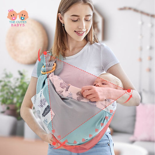 echarpe-de-portage-bebe-coton-porte-bebe-physiologique-thecutebabys