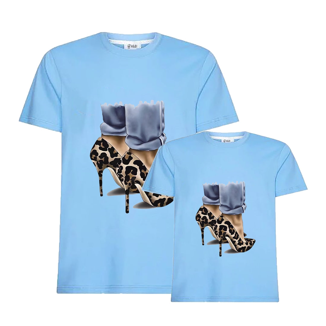 mother and daughter T-shirt