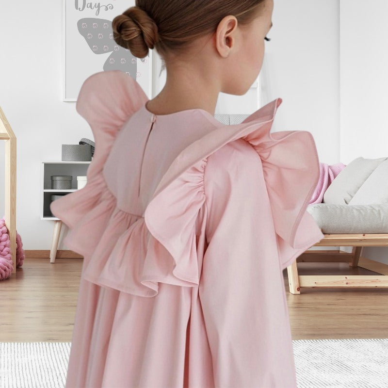 Ruffled Princess Dress for Little Girl