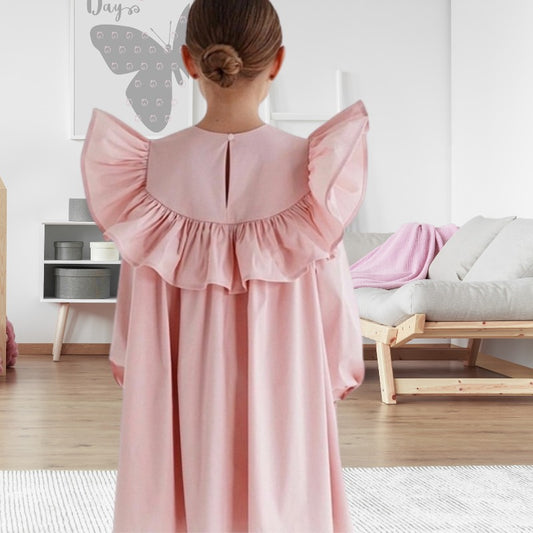 Ruffled Princess Dress for Little Girl
