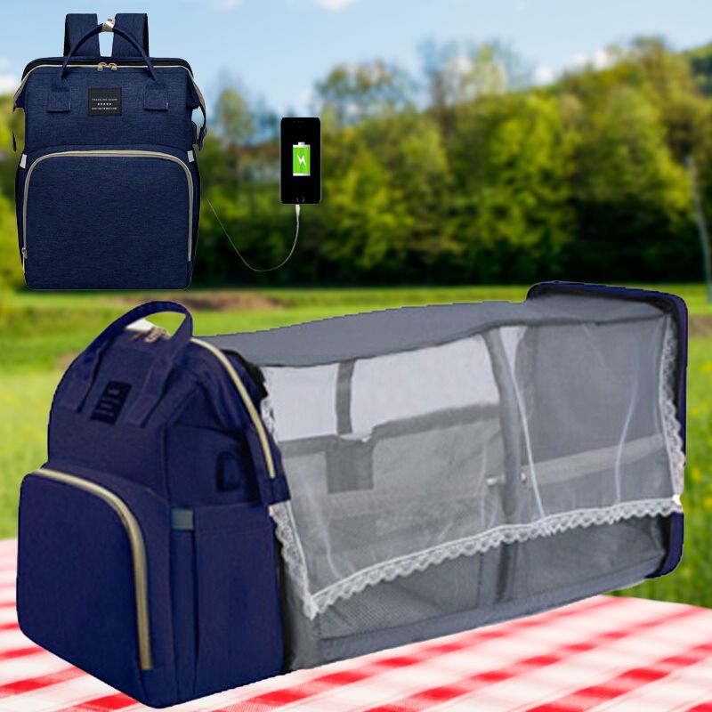 sac à langer pour bébé bleu