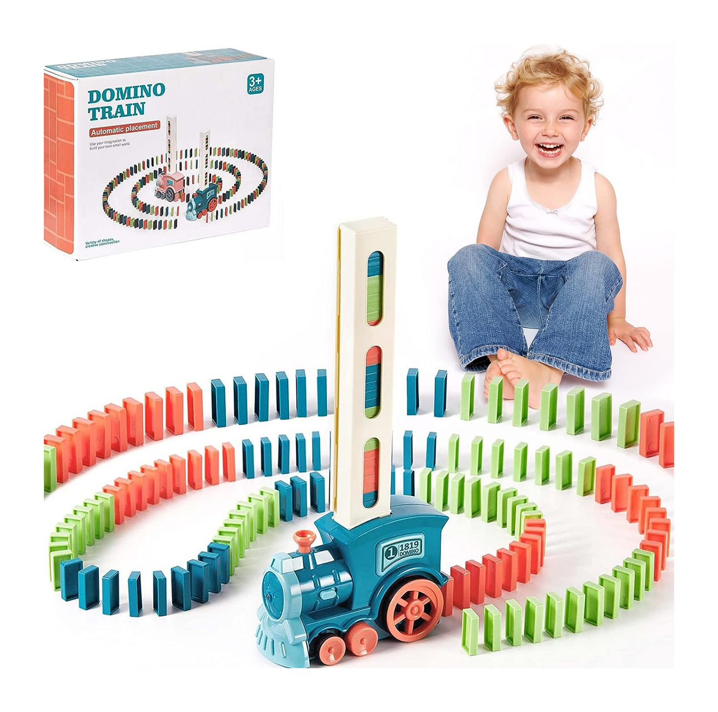 Train Empileur Dominos Magique