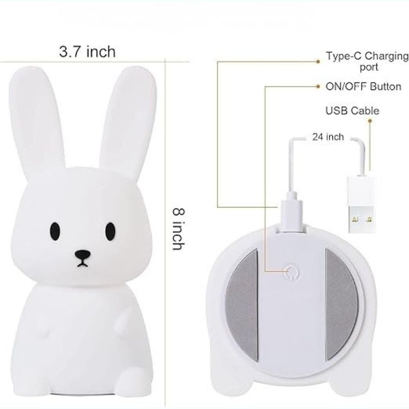 Luminous Sensory Rabbit - Touch Night Light