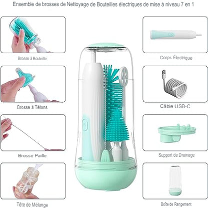 Set de Brosse Nettoyante pour Biberon Portable