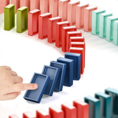 Magic Domino Stacking Train