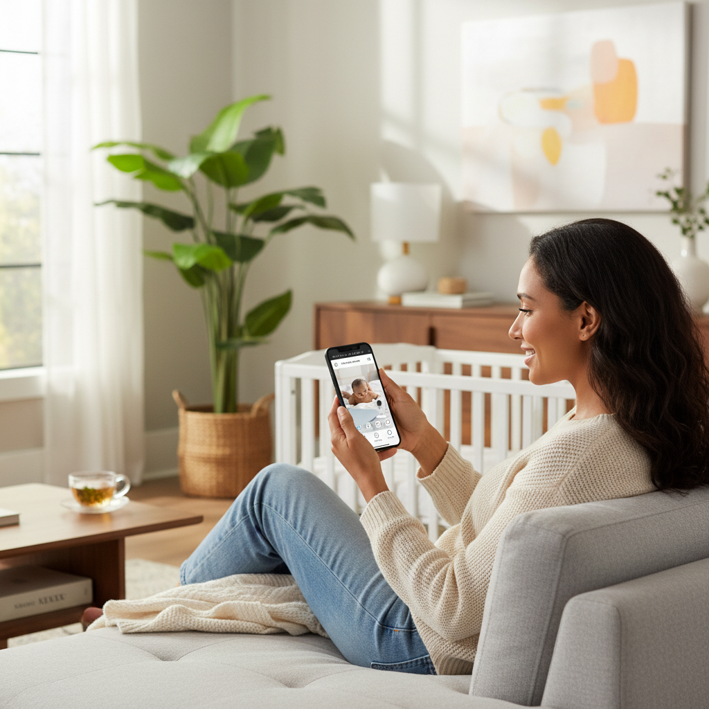 Parent utilisant l'application