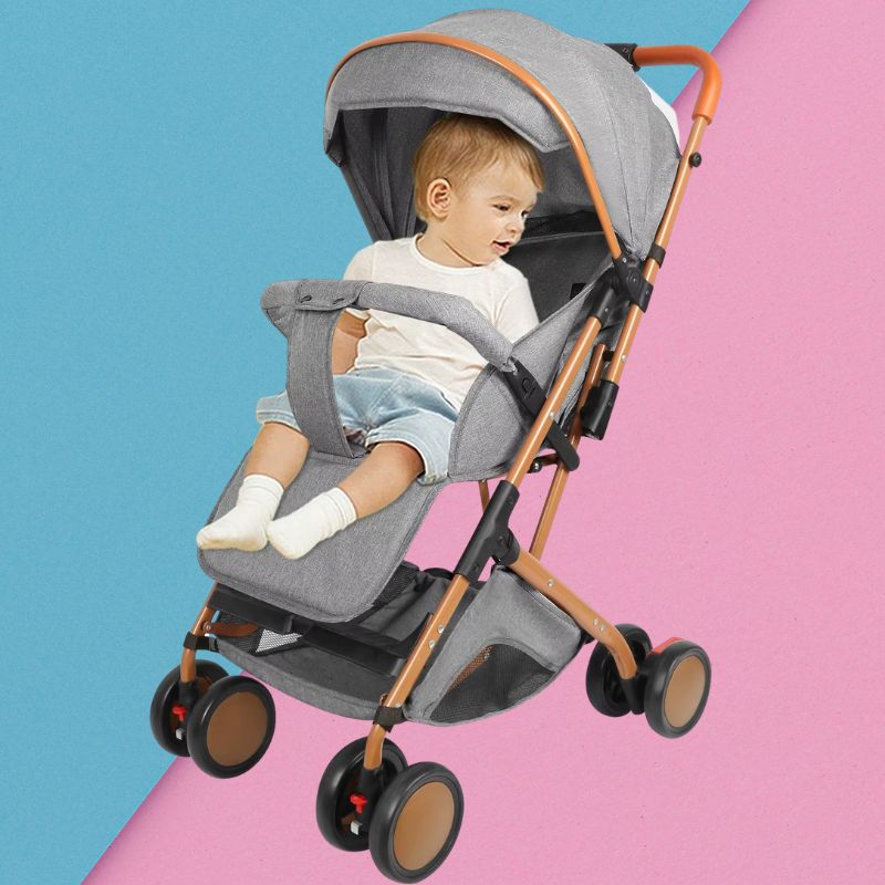 Poussette Bébé Pliable et Évolutive 0–6