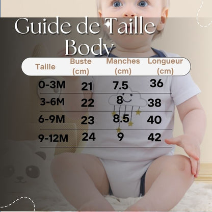 Body Bébé À Manches Courtes | Lot de 3 -The Cute Babys