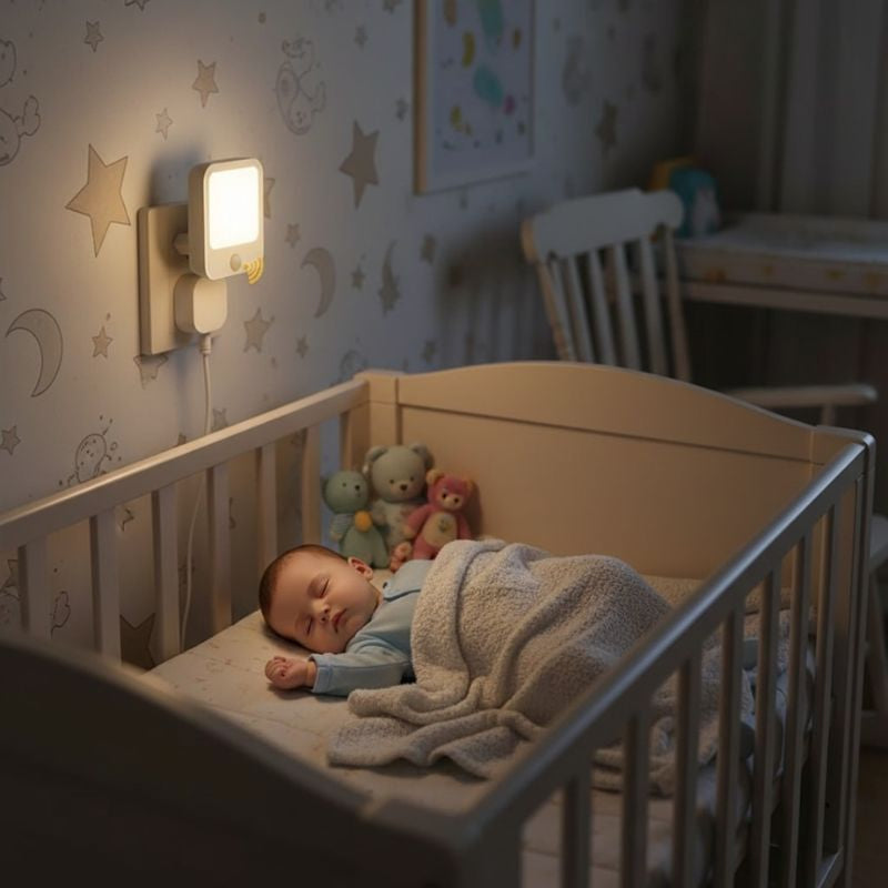 Veilleuse avec détecteur de mouvement sur prise