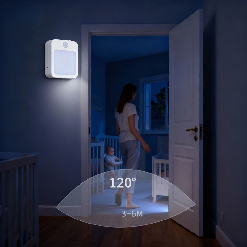 Veilleuse avec détecteur de mouvement sur prise