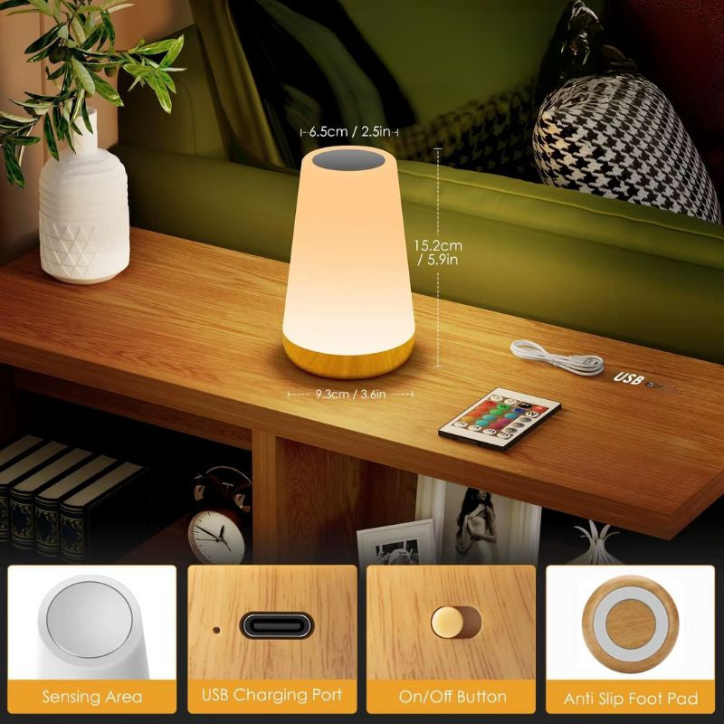 Multicolored Remote-Controlled Lamp