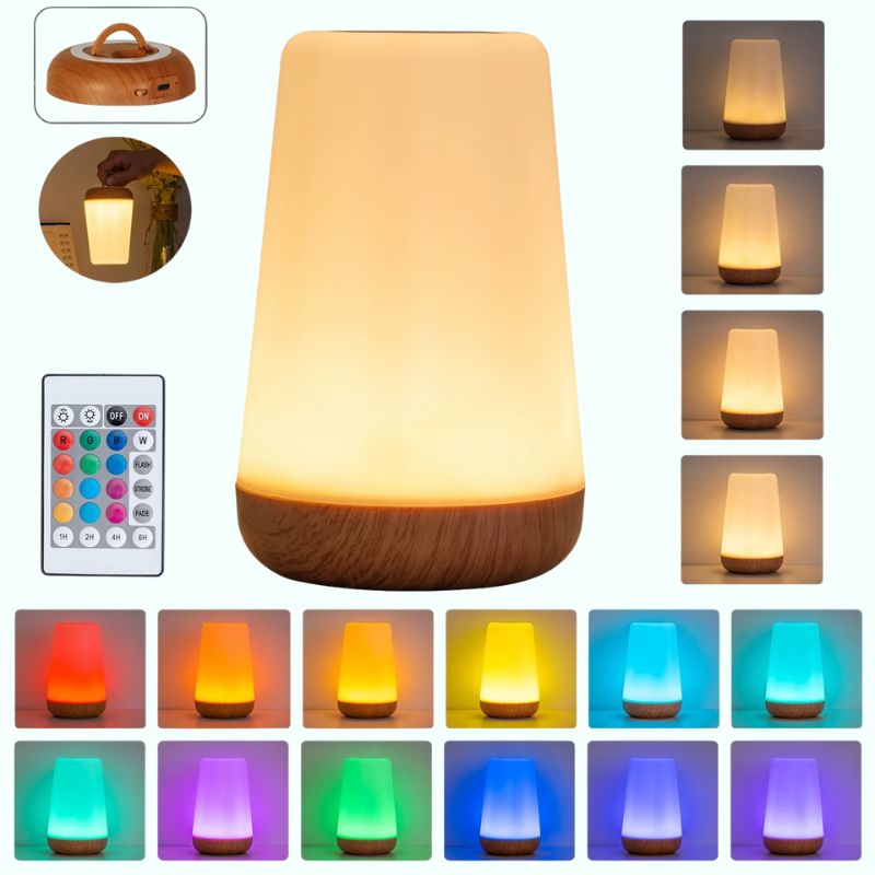 Multicolored Remote-Controlled Lamp